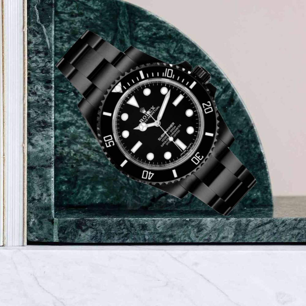 Rolex Submariner 40mm - Ref: 114060-0002 (PVD) - Black Dial, Black PVD Stainless Steel Oyster Bracelet Watch