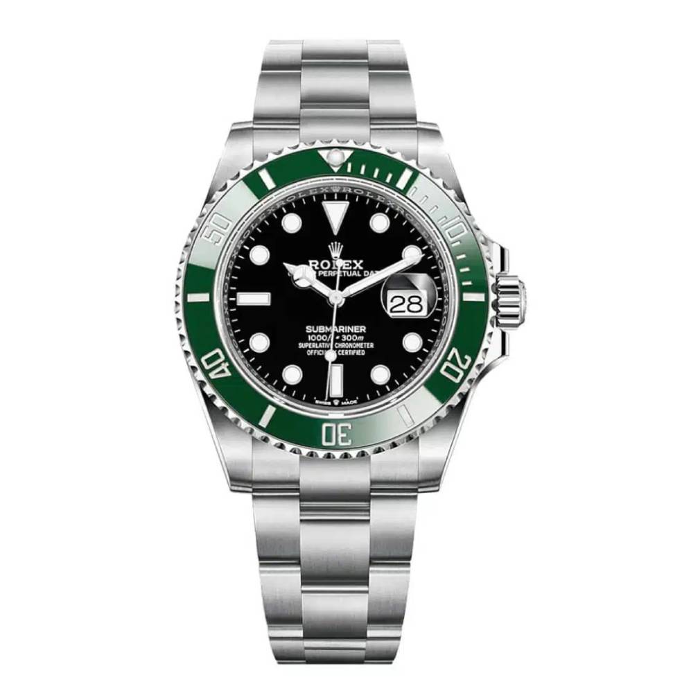 Rolex Submariner "Starbucks" 41 mm | Stainless Steel Oyster bracelet | Black dial Green bezel | Men's Watch 126610lv