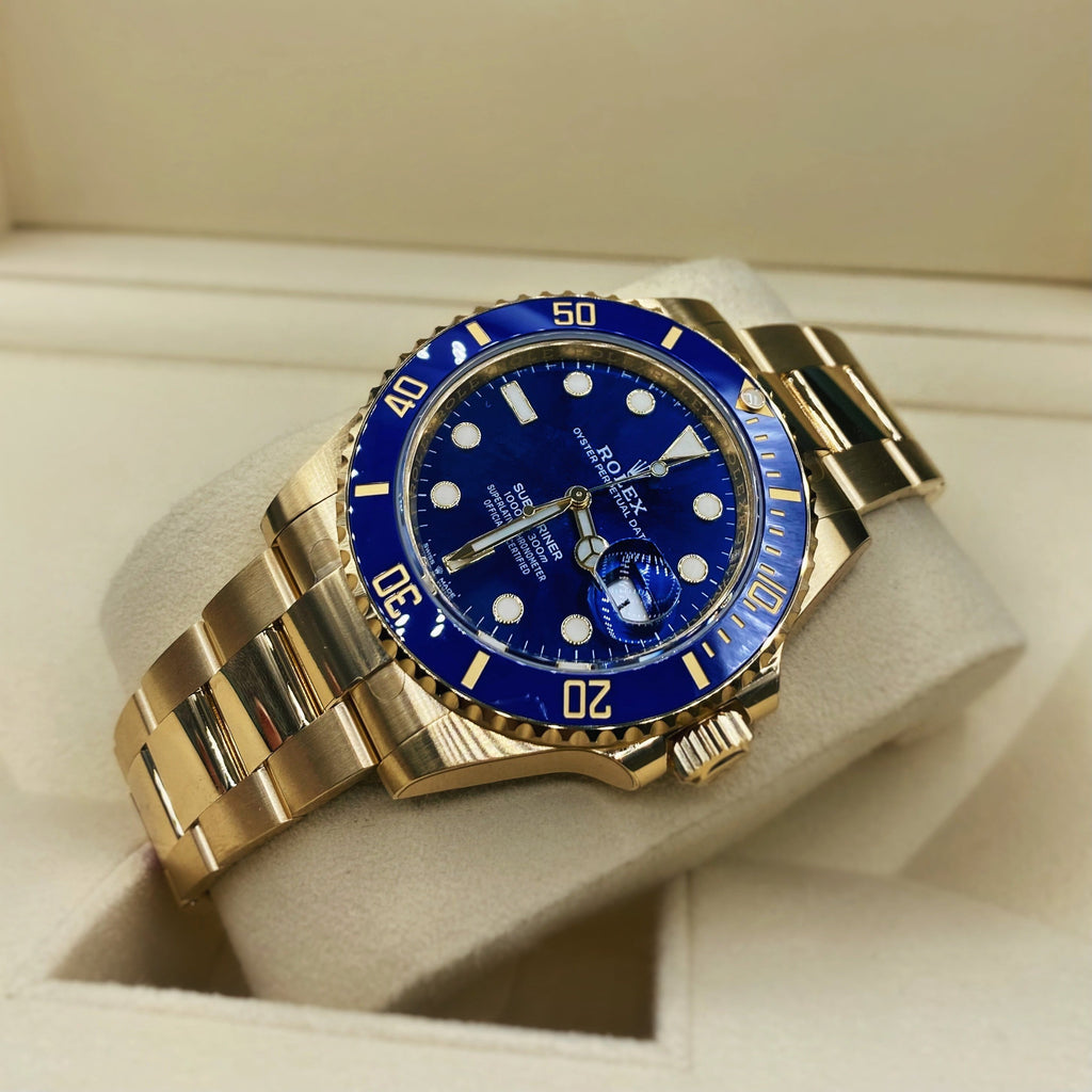 Rolex Submariner 41mm - Ref: 126618lb-0002 - Blue Dial, 18K Yellow Gold Oyster Bracelet Watch