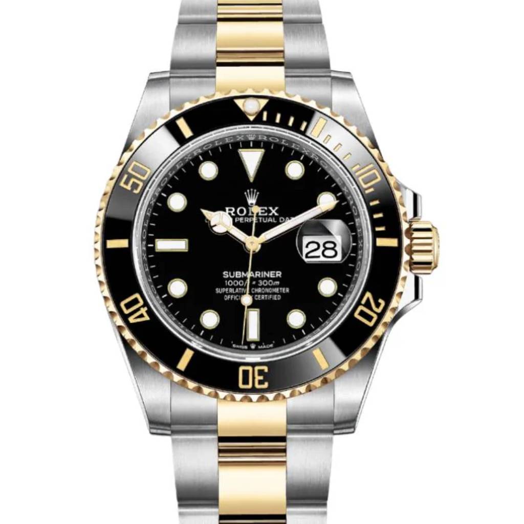 Rolex Submariner 41mm | Two-Tone Steel & 18k Yellow Gold bracelet | Black dial | Men's Watch 126613ln-0002