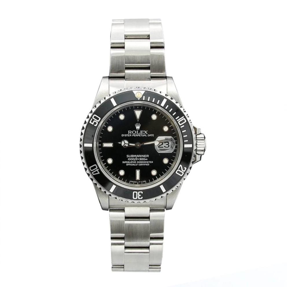 Rolex Submariner Date 40mm - Ref: 16610 - Black Dial, Stainless Steel Oyster Bracelet Watch