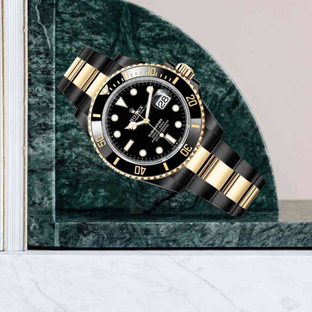 Rolex Submariner Date 41mm | Two-Tone Black PVD Stainless steel & 18k Yellow Gold bracelet | Black dial | Men's Watch 126613ln-0002 (PVD)