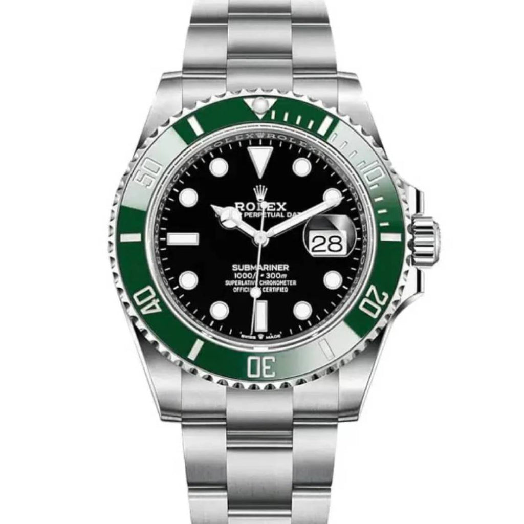 Rolex Submariner Date "Starbucks" 41mm | Stainless steel bracelet | Black dial Green bezel | Men's Watch 126610lv-0002