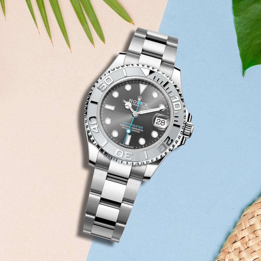 Rolex Yachtmaster 37mm - Ref: 268622-0002 - Dark Rhodium Dial, Stainless Steel Oyster Bracelet Watch