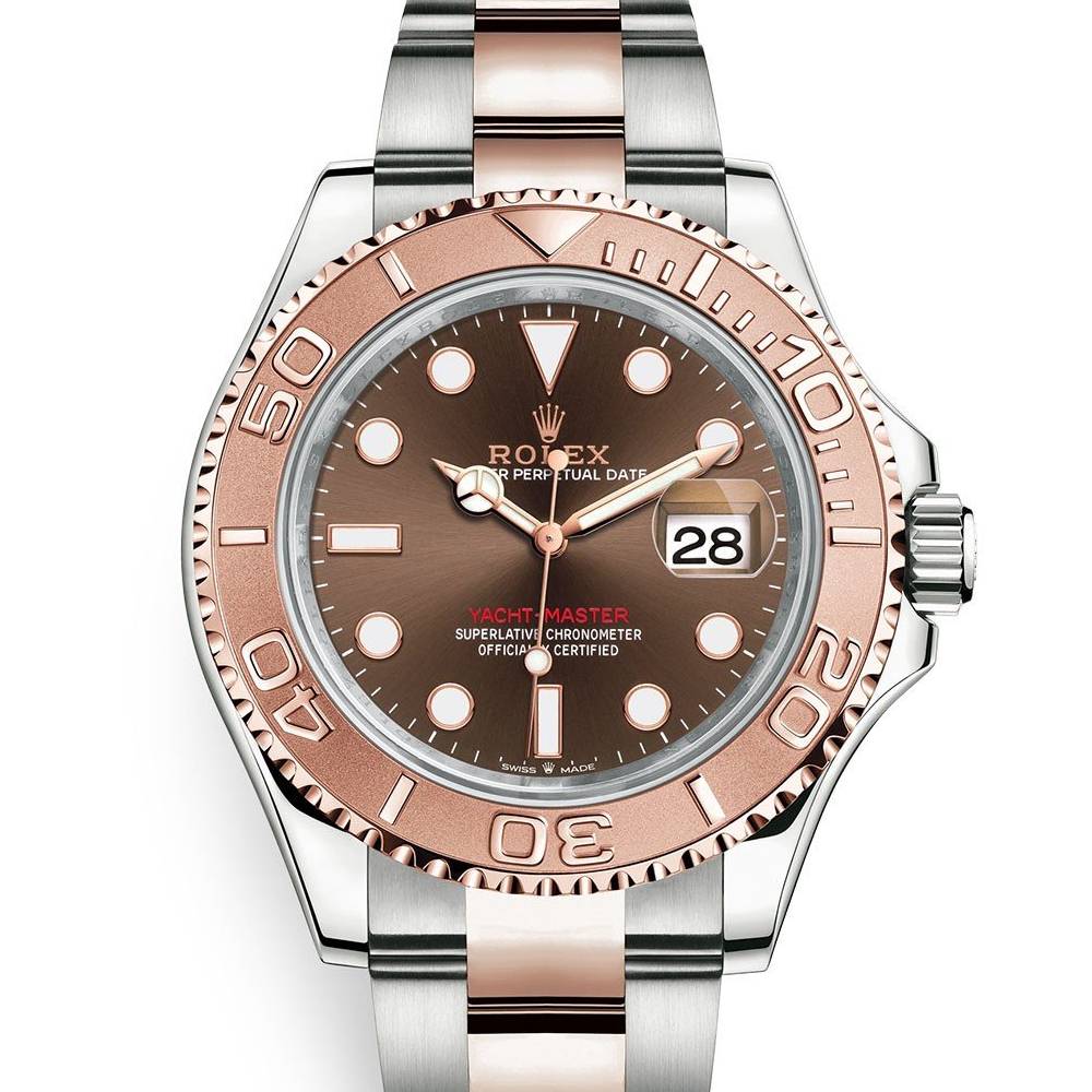 Rolex Yachtmaster 40mm - Ref: 116621 - Chocolate Dial, Two Tone Stainless Steel & 18K Rose Gold Oyster Bracelet Men's Watch