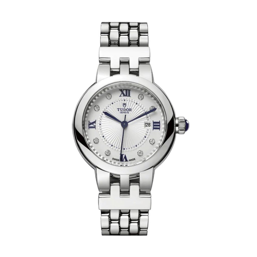 Tudor Clair De Rose 30mm | Stainless Steel bracelet | Opaline Diamond dial | Ladies Watch M35500-0004