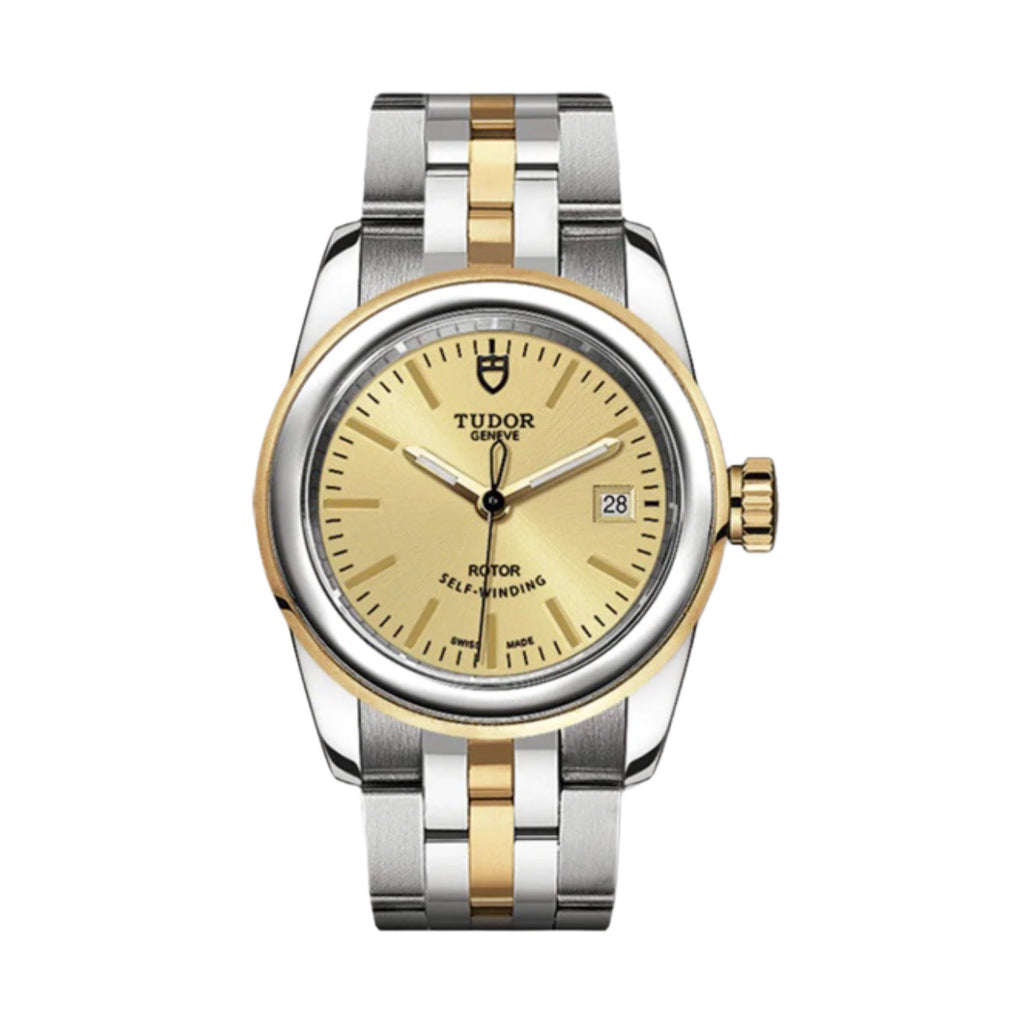 Tudor Glamour Date 26mm | Steel and 18k yellow gold bracelet | Champagne dial | Ladies Watch M51003-0004