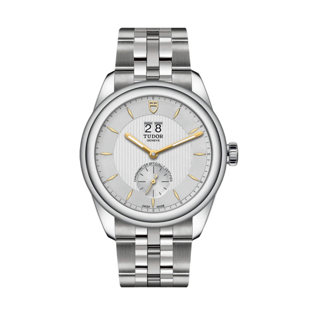 Tudor Glamour Double Date 42mm | Stainless Steel bracelet | Silver dial | Men's Watch M57100-0002