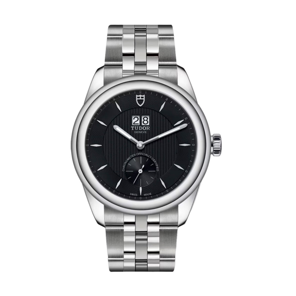Tudor Glamour Double Date 42mm | Stainless Steel bracelet | Black dial | Men's Watch M57100-0003