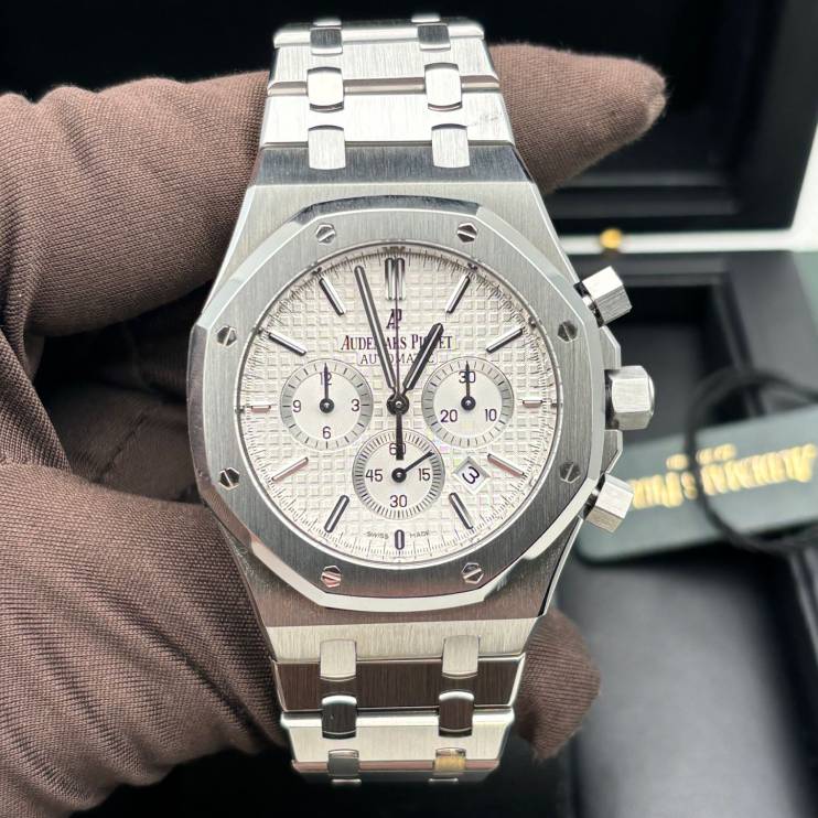 Audemars Piguet Royal Oak Chronograph 41 mm | Stainless Steel Bracelet | Silver-toned Dial | Mens Watch, Ref. 26320ST.OO.1220ST.02