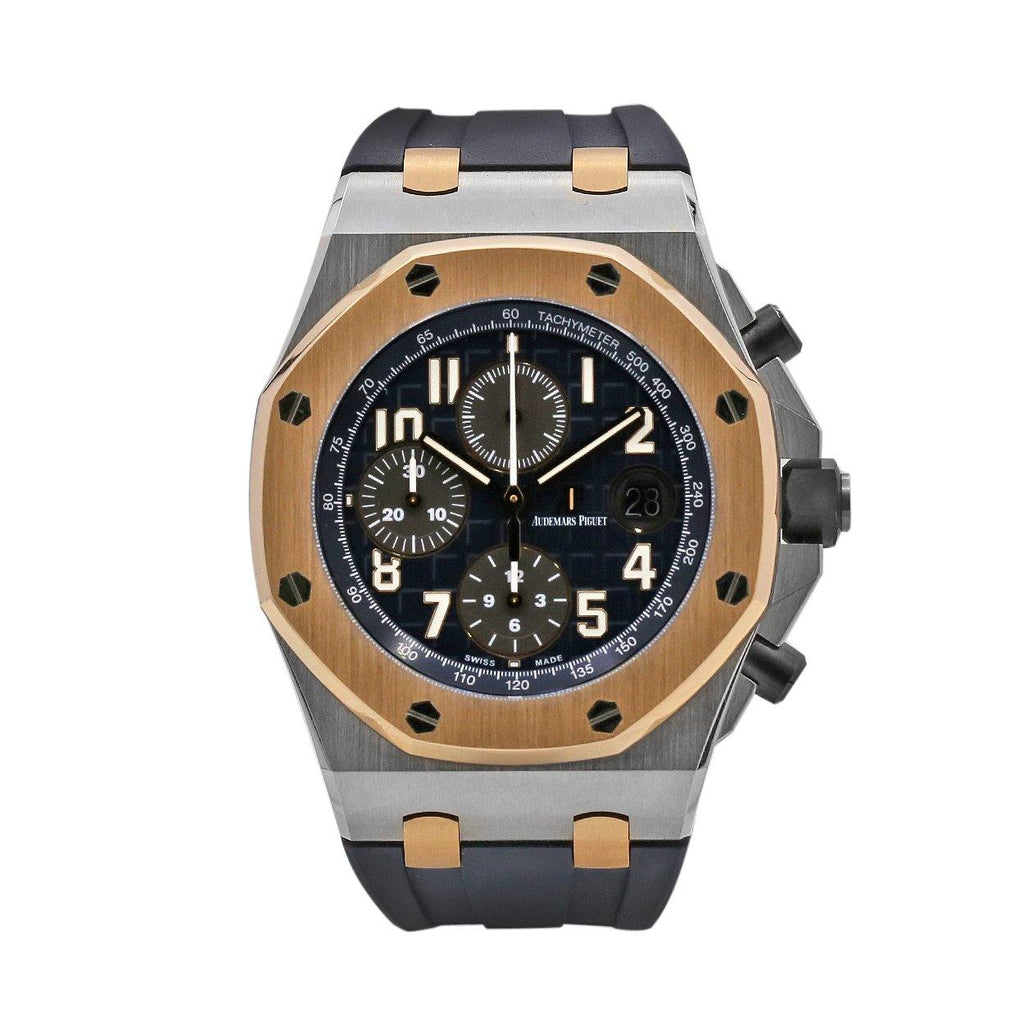 Audemars Piguet Royal Oak Offshore Chronograph Special Edition 42mm | "Hornback" crocodile strap | Blue Dial | Mens Watch, Ref. 26471SR.OO.D101CR.01