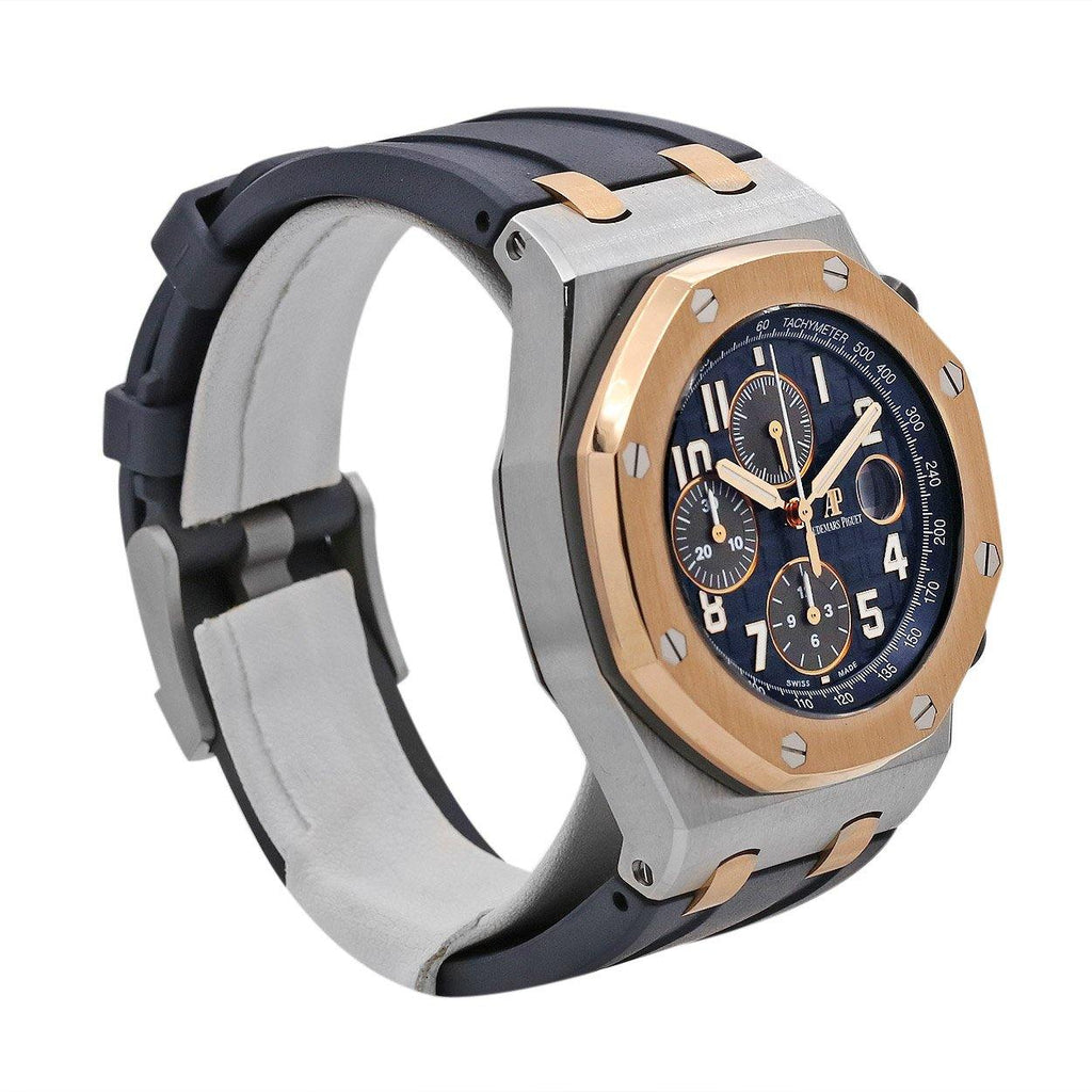 Audemars Piguet Royal Oak Offshore Chronograph Special Edition 42mm | "Hornback" crocodile strap | Blue Dial | Mens Watch, Ref. 26471SR.OO.D101CR.01