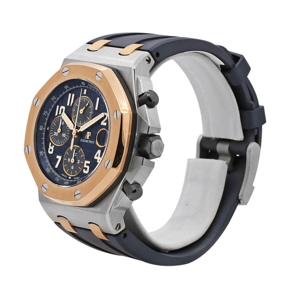 Audemars Piguet Royal Oak Offshore Chronograph Special Edition 42mm | "Hornback" crocodile strap | Blue Dial | Mens Watch, Ref. 26471SR.OO.D101CR.01