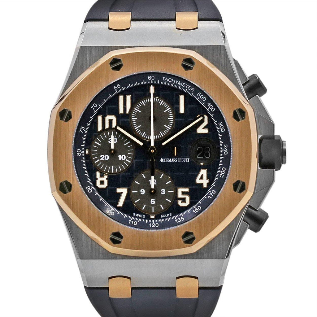 Audemars Piguet Royal Oak Offshore Chronograph Special Edition 42mm | "Hornback" crocodile strap | Blue Dial | Mens Watch, Ref. 26471SR.OO.D101CR.01