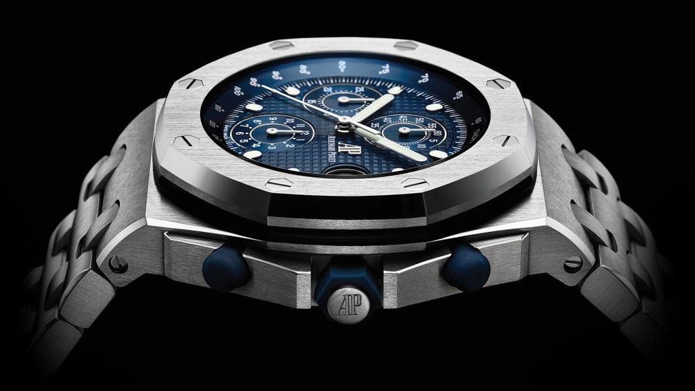 Audemars Piguet Royal Oak Offshore Selfwinding Chronograph 42mm | Stainless steel Bracelet | Blue Dial | Mens Watch, Ref. 26237ST.OO.1000ST.01