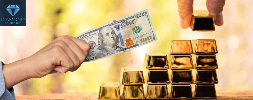 Receiving cash for gold in New York