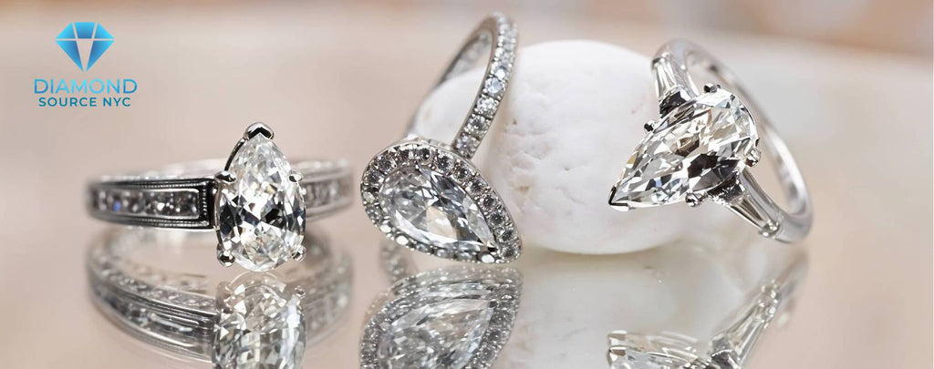 Person selling precious jewelry for instant cash at a jewelry store