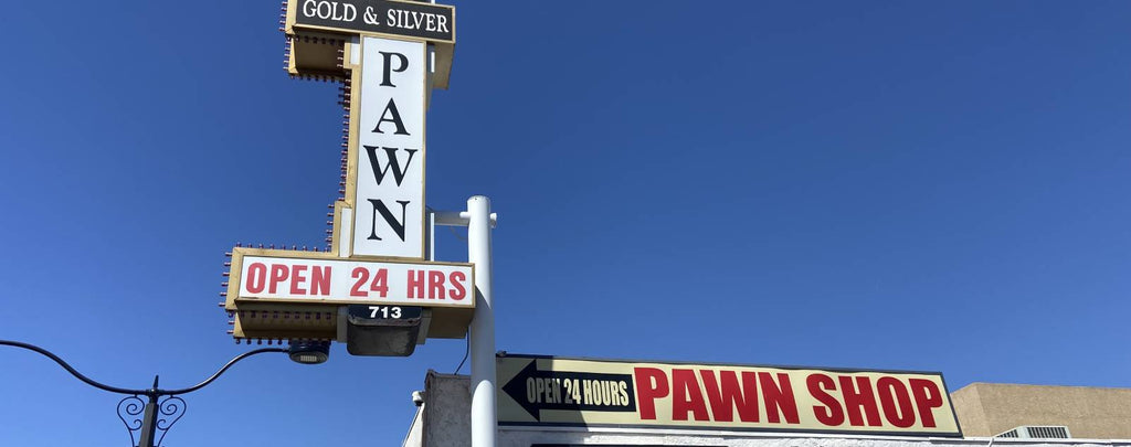 Exterior of a trustworthy pawn shop with a clean and professional appearance.