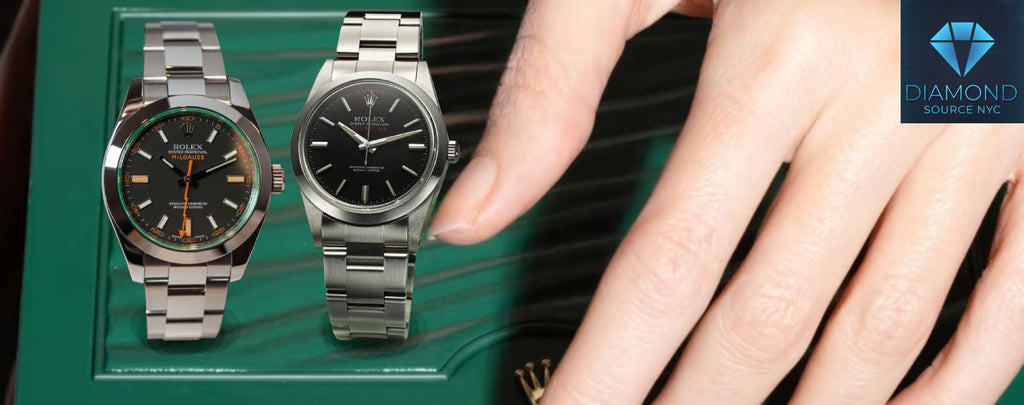 Comparison of Rolex Milgauss 116400GV and vintage 1019 models