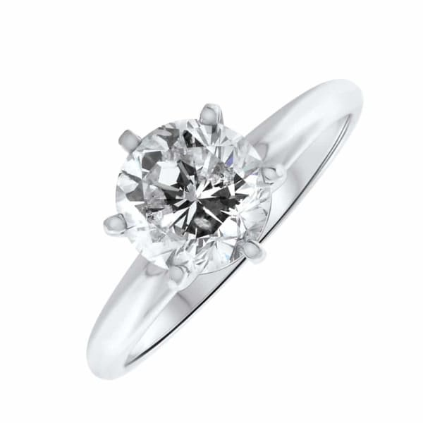 Solitaire engagement ring with 1.45ct Round Brilliant Cut RN-172902, Main view