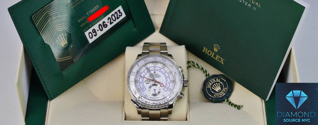 Customer receiving an instant quote for a luxury watch trade-in.