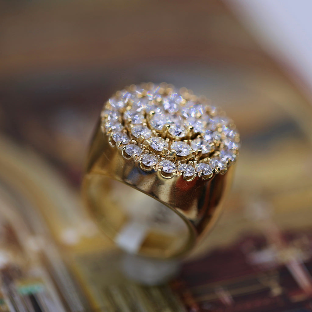 14k Yellow Gold Cocktail Ring features 6.10ct. CR-47000