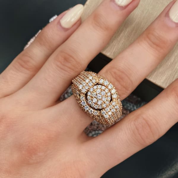 14k Rose Gold Cocktail Ring features 5.36ct. - Rings