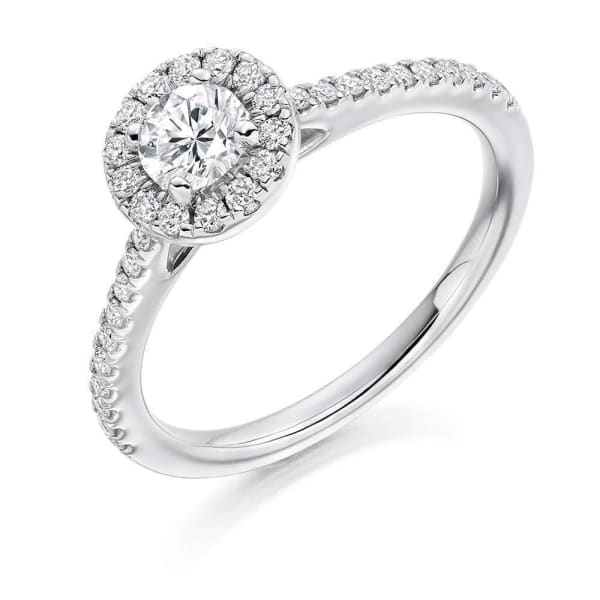 14k White Gold GIA Certified Engagement Ring with 1.46ct. Diamonds ENG-16001