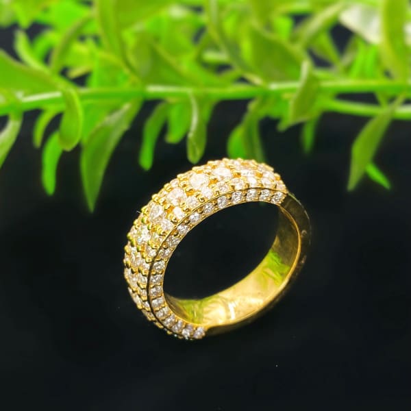 Charles Krypell Modernist Cocktail Ring In 18Kt Gold With 1.08 Cts In -  Ruby Lane