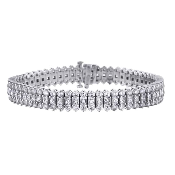 14kt white gold diamond bracelet 15.00ct diamonds BRA-65000