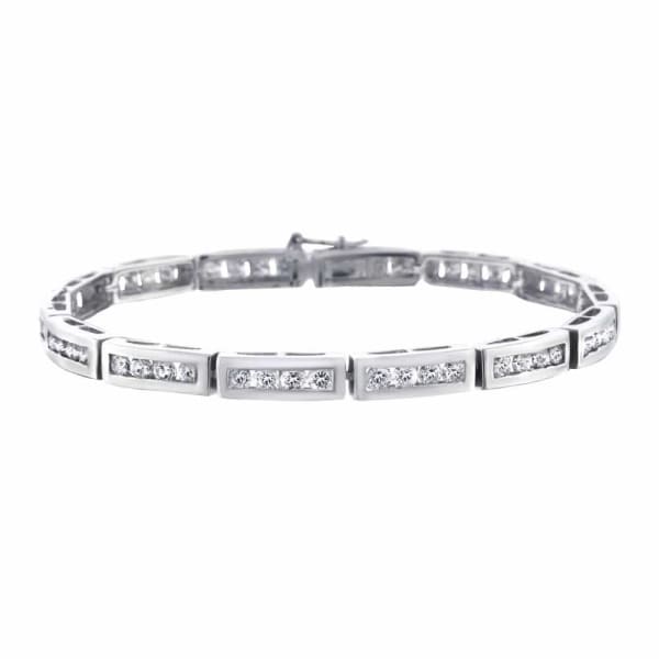 14kt white gold diamond bracelet 4.00ct diamonds B-4562000