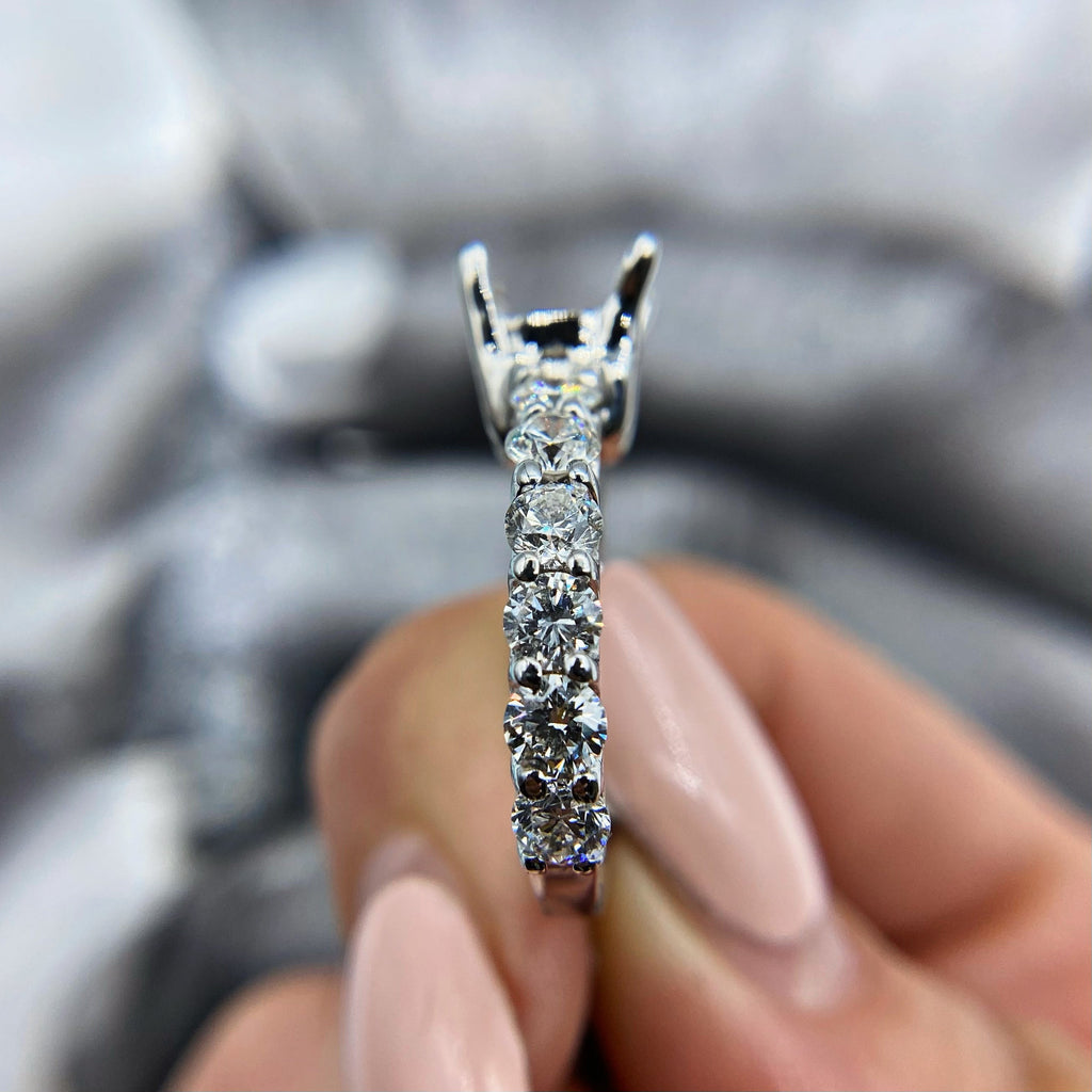 14kt White Gold Diamond Setting 2.00ct SET-10005 - Rings