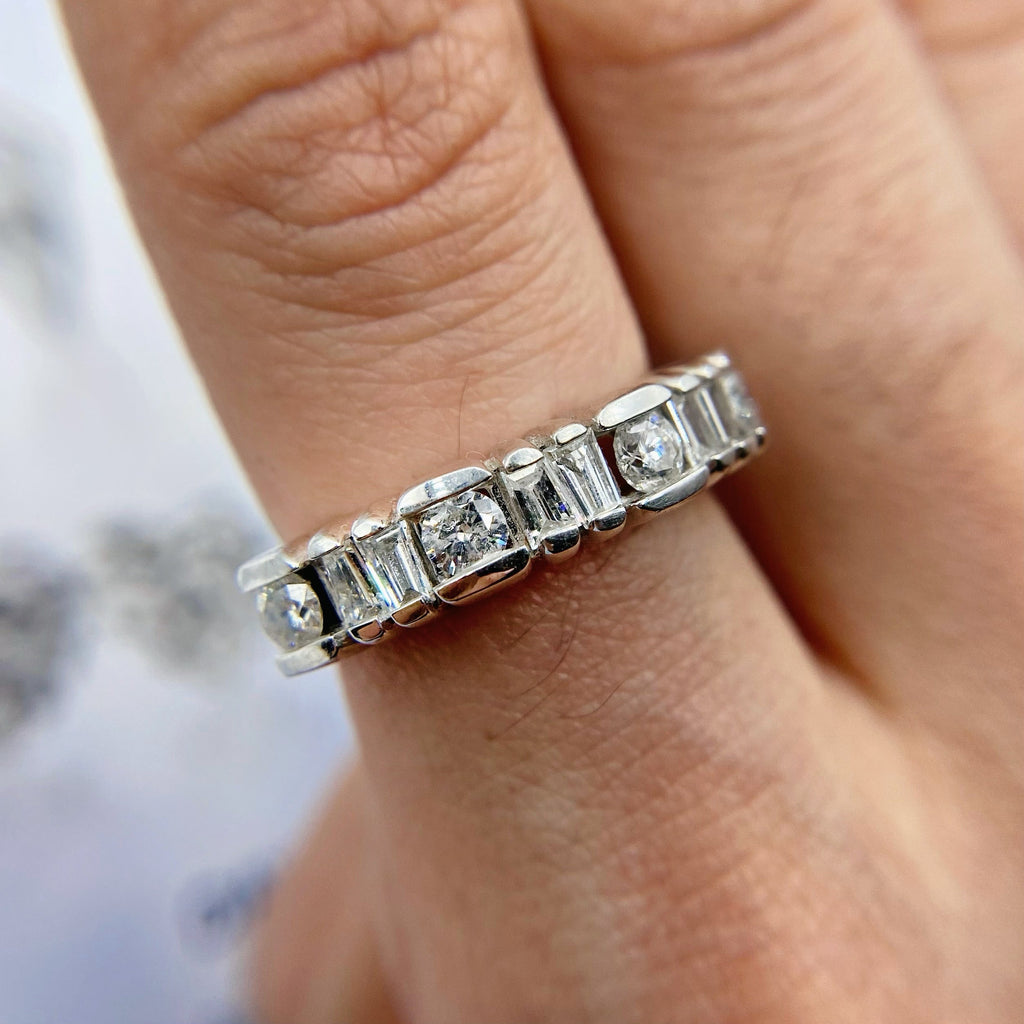 14kt White Gold Eternity Band with 1.00ct TDW B-3950 - 