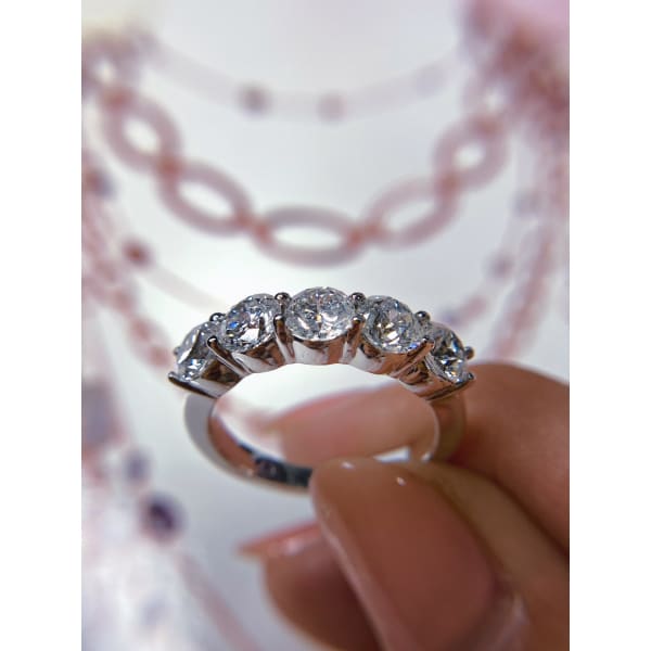 14kt White Gold Eternity band with 2.35ct Natural Diamonds 