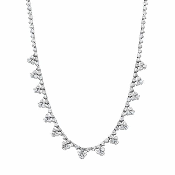 14kt White Gold Prong Set Necklace With 8.00ct Diamonds NEC-21750, Main view