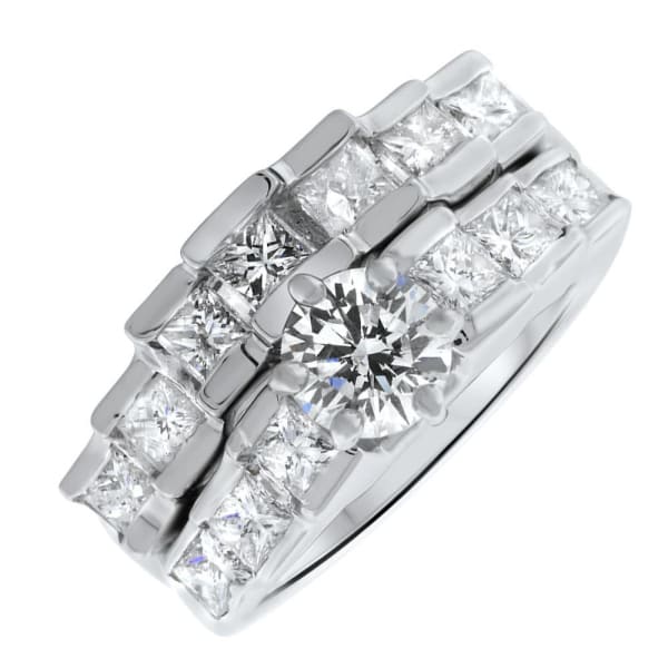 14kt White gold Two piece Engagement Ring RN-457700, Main view