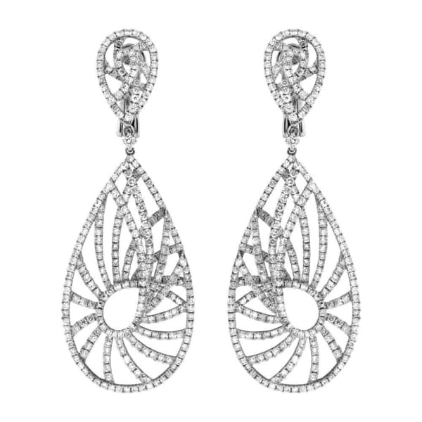 18k Fancy Earrings With 4.85ct Total Diamonds EAR-18900