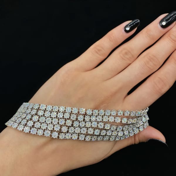 18k White Gold Diamond Bracelet 10245 - Bracelets