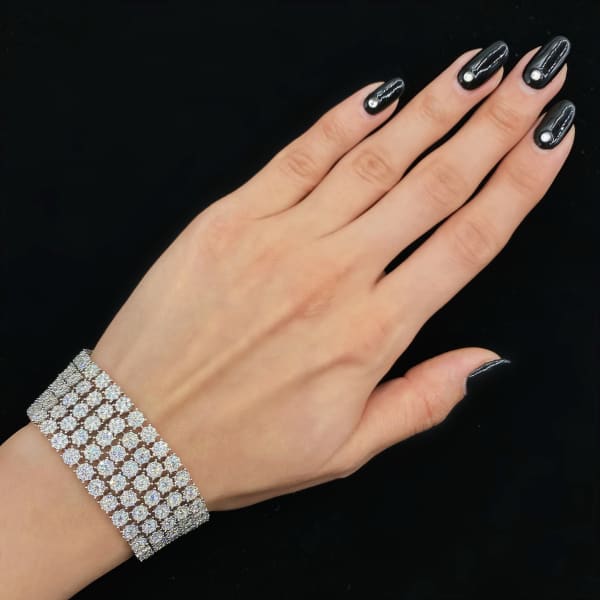 18k White Gold Diamond Bracelet 10245 - Bracelets