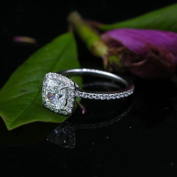 18k White Gold Engagement Ring featured with 2.13ct TCW Diamonds ENG-57500, right