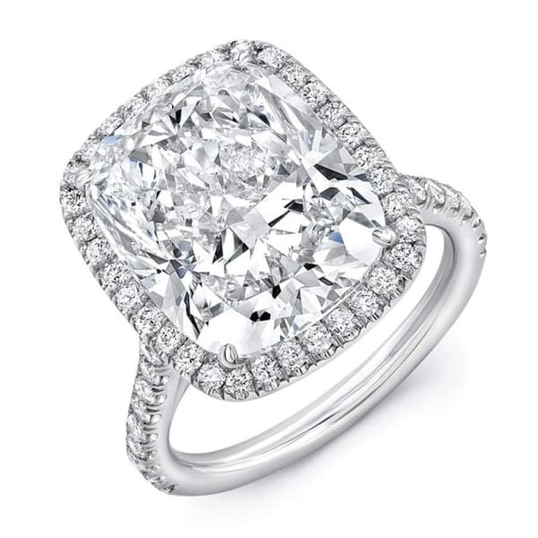 18k White Gold Engagement Ring with 6.10ct Diamonds ENG-107500