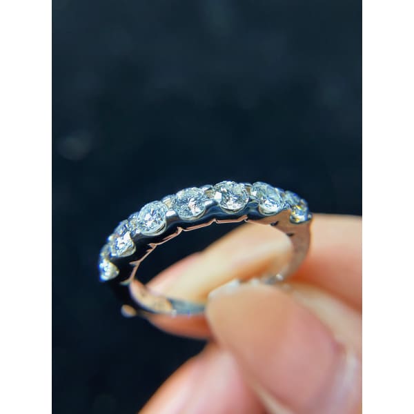 18k White Gold Eternity Band with 1.25ct TDW BAN-7509 - 