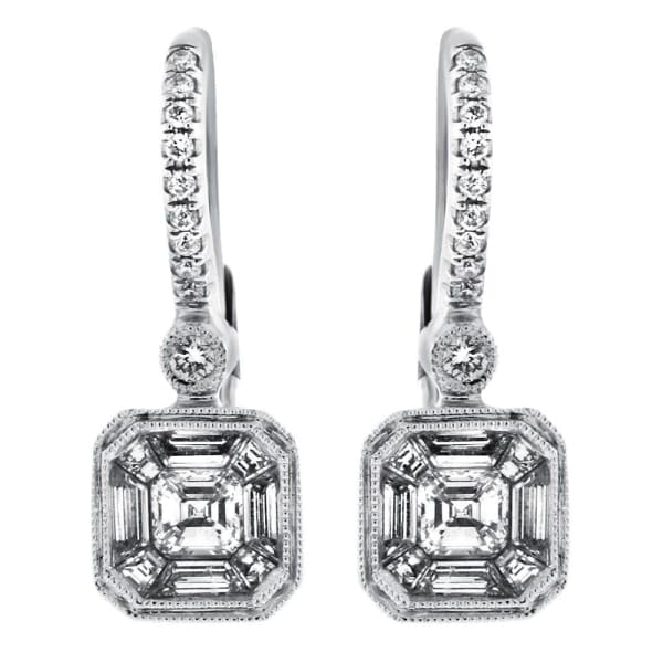 18kt Fancy Huggy Earrings With 1.10ct Total Diamonds E04426-1