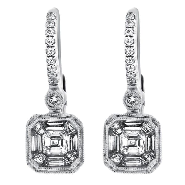 18kt Fancy Huggy Earrings With 1.10ct Total Diamonds E04426-1,  right
