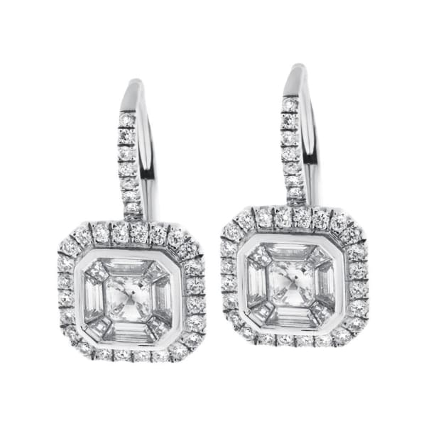 18kt Fancy Huggy Earrings With 1.30ct Total Diamonds E04428-1, right