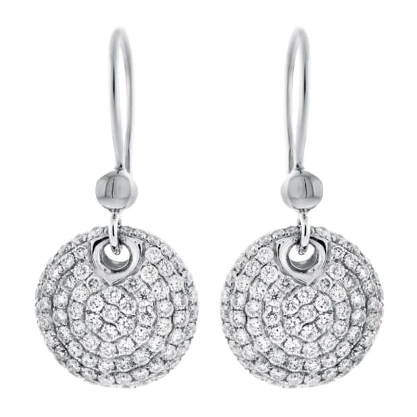18kt Micro-Pave Earrings With 2.00ct Total Diamonds EAR-171340