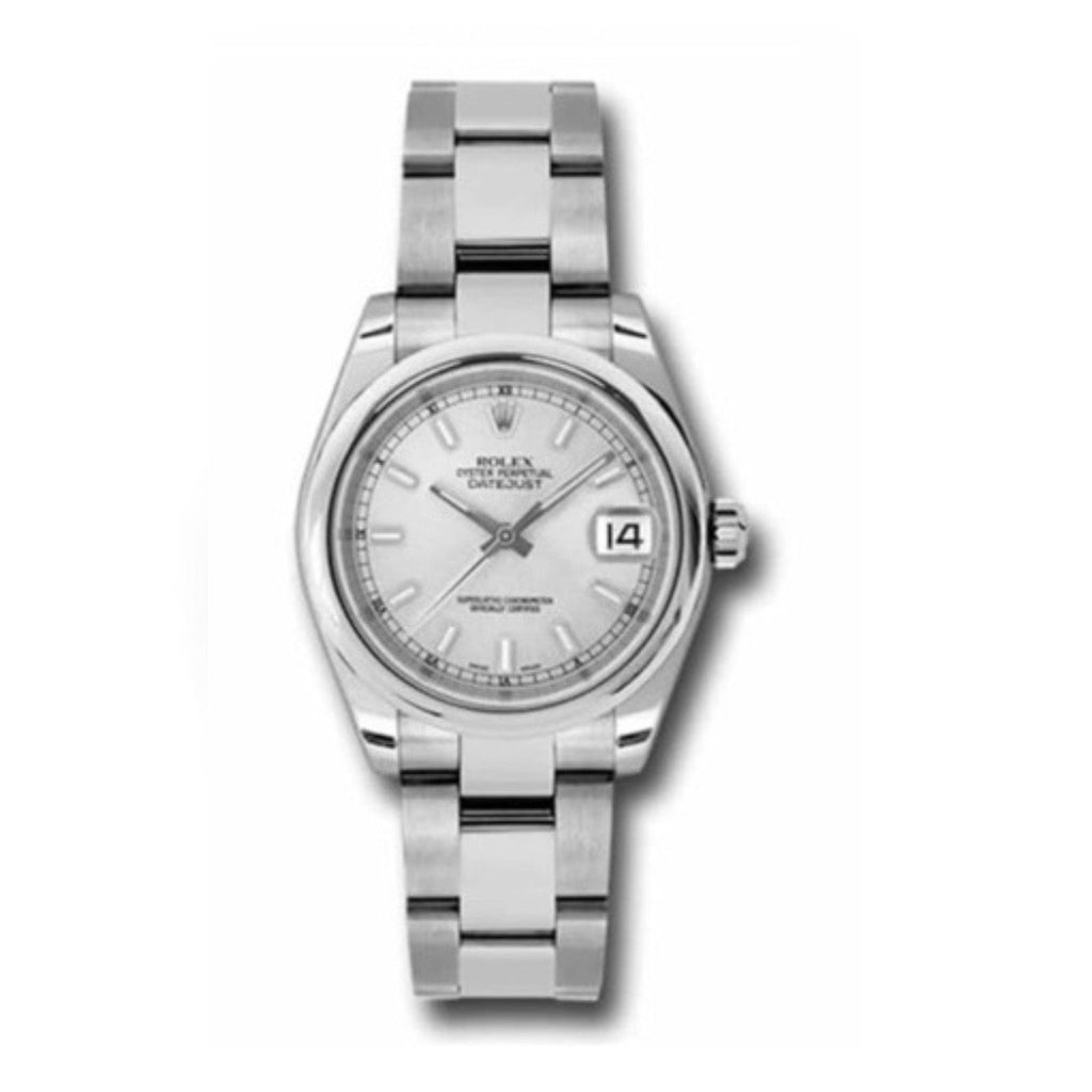 Rolex, Datejust 31 Watch Silver dial, Smooth bezel, Stainless Steel Oyster 178240-0022