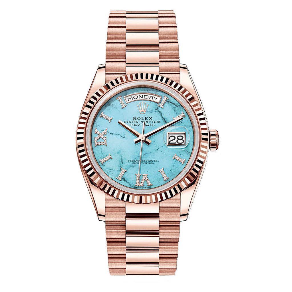 2023 RELEASE Rolex Day Date Turquoise Watch 2 ref
