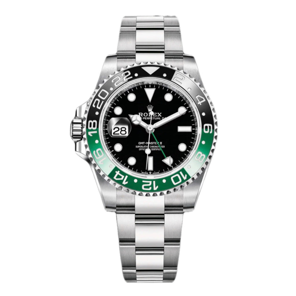 Rolex, Sprite GMT-Master II With A Green And Black Bezel 126720VTNR Watch