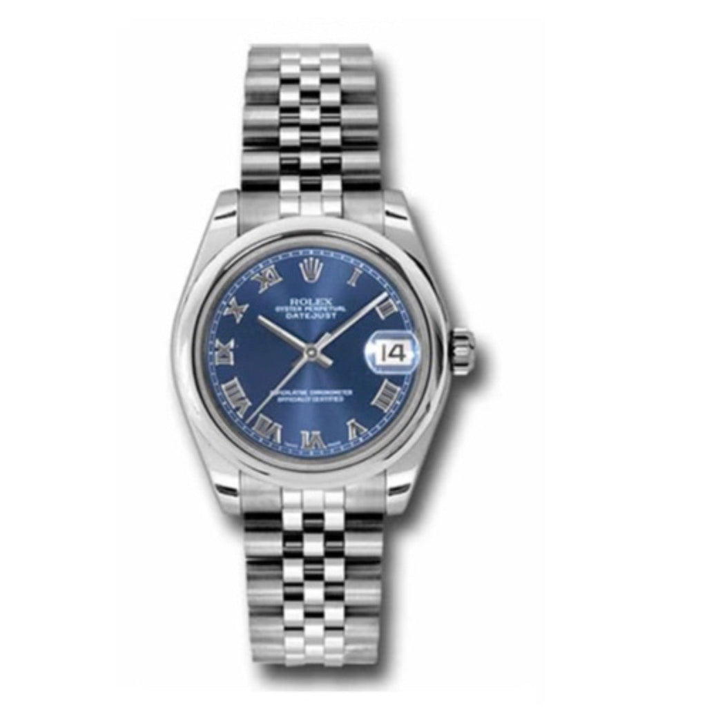 Rolex, Datejust 31 Watch Blue dial, Smooth bezel, Stainless Steel Jubilee 178240-0037